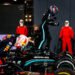 Lewis Hamilton et Max Verstappen à l'arrivée du GP d'Arabie Saoudite. Hoch Zwei / Icon Sport