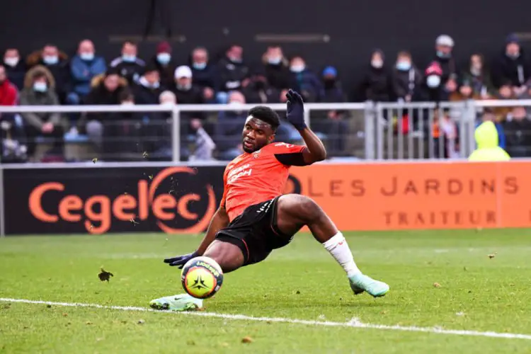Terem Moffi en Ligue 1 avec Lorient. Anthony Bibard/FEP/Icon Sport