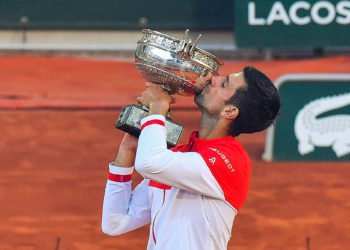 Novak Djokovic qui remporte Roland-Garros en 2021. Baptiste Fernandez/Icon Sport