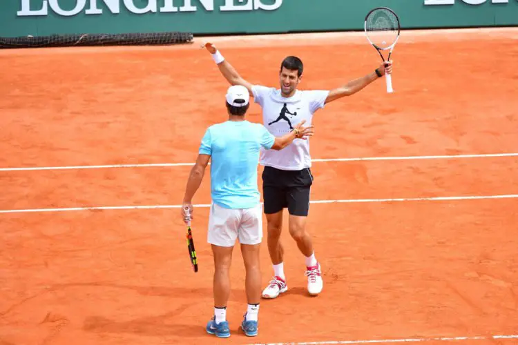 Novak Djokovic and Rafael Nadal - Photo by Icon Sport