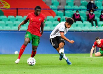 Abdu Conté en sélection espoirs portugaise
Photo: Marton Monus/dpa By Icon Sport -