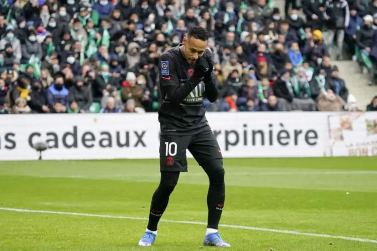 Neymar à Saint-Etienne (Photo by Dave Winter/FEP/Icon Sport)
