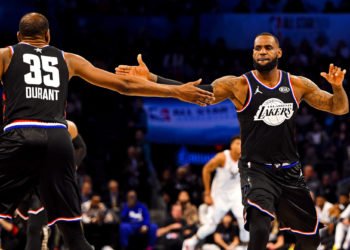 LeBron James et Kévin Durant au All Star Game 2019. SipaUsa / Icon Sport