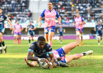 Gabriel NGANDEBE avec Montpellier. Franco Arland/Icon Sport