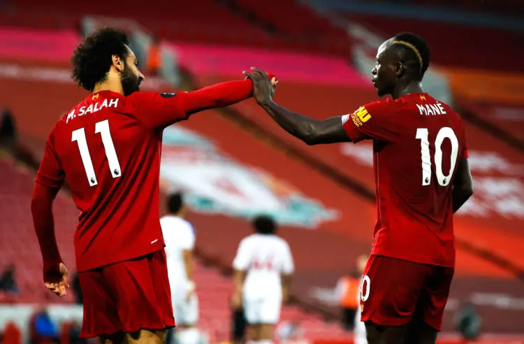 Sadio Mane et Mohamed Salah -
Photo by Icon Sport