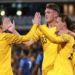 (191010) -- CANBERRA, Oct. 10 (Xinhua) -- Harry Souttar (2nd L) of Australia celebrates with his teammates during the group B match between Australia and Nepal at the FIFA World Cup Qatar 2022 and AFC Asian Cup China 2023 Preliminary Joint Qualification Round 2 in Canberra, Australia, on Oct. 10, 2019. (Xinhua/Photo by Liang Tianzhou) (Photo by Xinhua/Sipa USA) 

Photo by Icon Sport