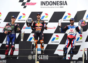 Fabio Quartararo, Miguel Oliveira, Johann Zarco, Indonésie MotoGP, 20 mars 2022 - Photo by Icon sport