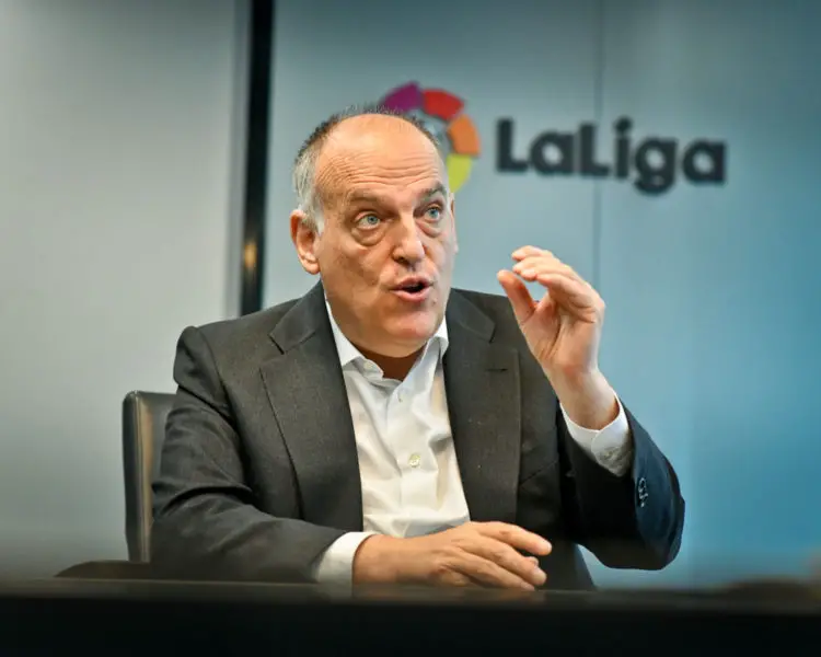 The President of LaLiga, Javier Tebas. 
Photo by Icon Sport