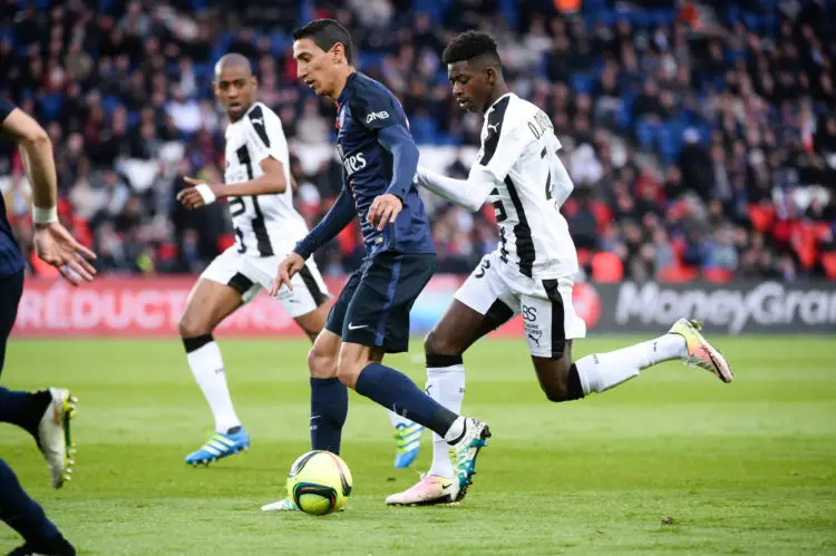 Angel Di Maria et Ousmane Dembele  (Photo by Icon Sport)