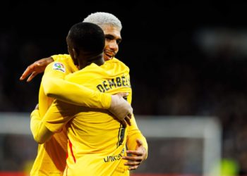 Ousmane Dembélé et Ronaldo Araujo (Photo by Manuel Reino Berengui/DeFodi Images) - Photo by Icon sport
