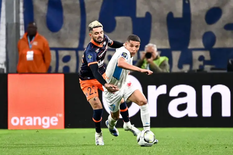 Remy CABELLA (mhsc) 07 Amine HARIT (om)  (Photo by Alexandre Dimou/FEP/Icon Sport)