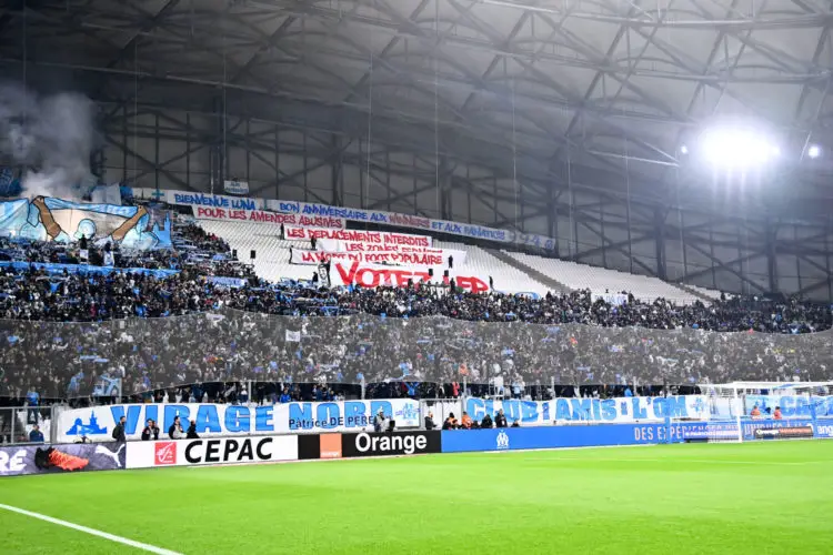 Virage nord OM 10 avril 2022. (Photo by Alexandre Dimou/FEP/Icon Sport) - Photo by Icon sport
