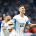 Arkadiusz MILIK of Marseille celebrate his goal during the UEFA Europa Conference League, round of 16 first leg match between Marseille and Bale on March 10, 2022 in Marseille, France. (Photo by Johnny Fidelin/Icon Sport)