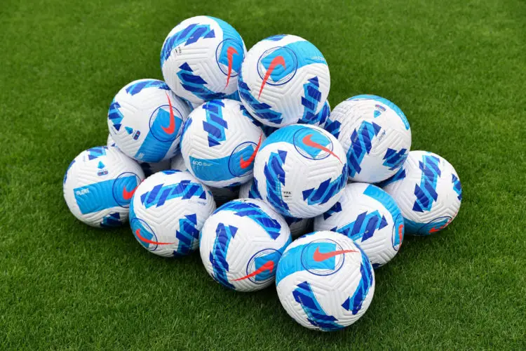 Official balls Serie A 2021/2022 during the italian soccer Serie A match Empoli FC vs SSC Napoli on April 24, 2022 at the Carlo Castellani stadium in Empoli, Italy (Photo by Lisa Guglielmi/LiveMedia/Sipa USA) - Photo by Icon sport