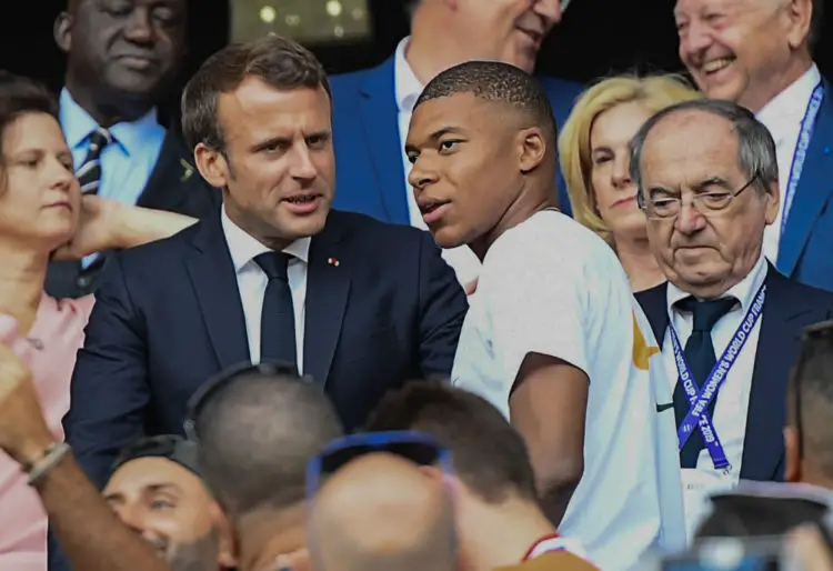 Emmanuel Macron et Kylian Mbappé (Photo : PictureAlliance / Icon Sport)