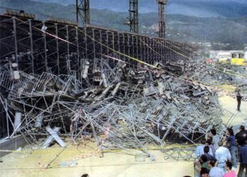 Drame de Furiani - 05.05.1992 - Bastia / Marseille - Coupe de France - Effondrement d'une tribune du Stade de Bastia - Furiani