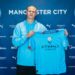 Photo publiée par Manchester City afin d'officialiser la signature d'Erling Braut Haalaand.