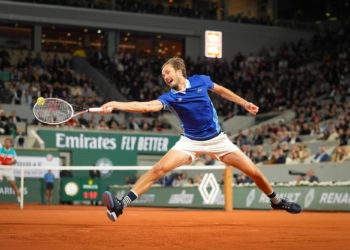 Le Russe Daniil MEDVEDEV à Roland Garros le 30 mai 2022 à Paris, France. (Photo by Pierre Costabadie/Icon Sport)