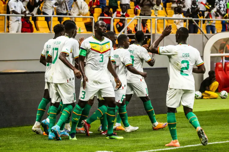 Sadio Mane of Senegal celebrates goal during the 2023 Africa Cup of Nations qualifying football match between Senegal and Benin held at Stade Olympique de Diamniadio, Diamniadio,Senegal on 4 June 2022 ©Sports Inc - Photo by Icon sport