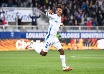 34 Iyad MOHAMED (aja) au Stade Abbe Deschamps le 6 novembre 2021 à Auxerre, France. (Photo by Anthony Bibard/FEP/Icon Sport)