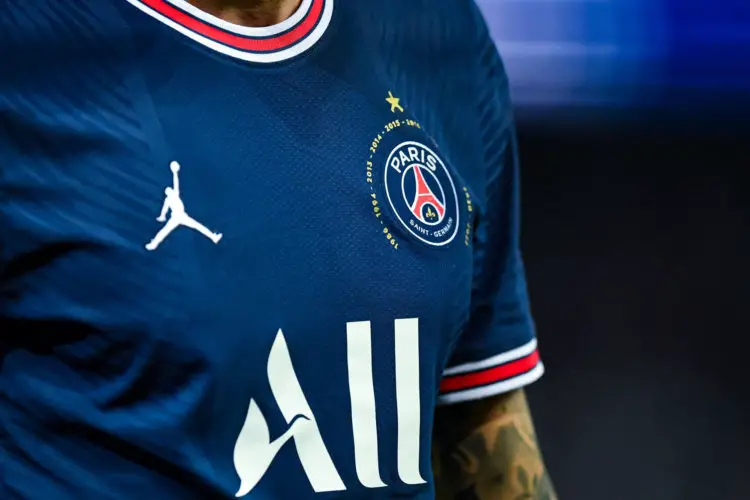 Logo Paris Saint Germain le 8 mai 2022 à Paris, France. (Photo by Baptiste Fernandez/Icon Sport)