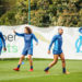 Oussama TARGHALLINE, Pape GUEYE, Matteo GUENDOUZI, Dimitri PAYET and Amine HARIT of Marseille during the Training Session of Marseille at Centre d'Entrainement Robert Louis Dreyfus on April 6, 2022 in Marseille, France. (Photo by Johnny Fidelin/Icon Sport)