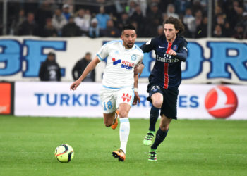 Mauricio ISLA / Adrien RABIOT - 07.02.2016 - Marseille / Paris Saint Germain - 25e journee de Ligue 1