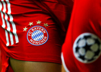 Bayern Munich logo (Photo by Julian Finney - UEFA/UEFA via Getty Images/Icon Sport)