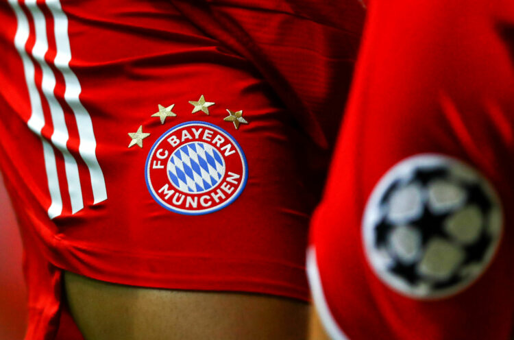 Bayern Munich logo (Photo by Julian Finney - UEFA/UEFA via Getty Images/Icon Sport)