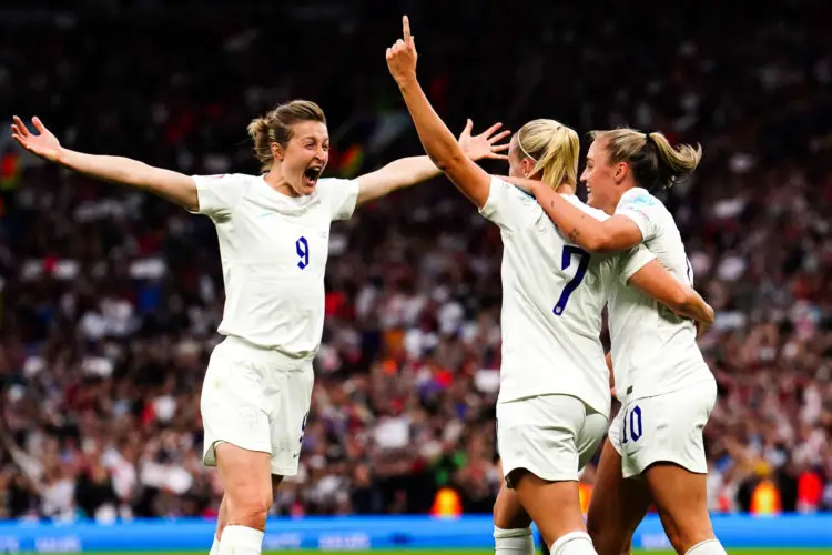 Équipe féminine Angleterre face à l'Autriche le 6 juillet 2022. - Photo by Icon sport