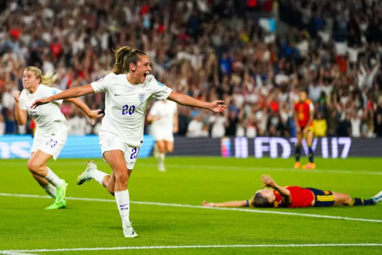 Ella Toone à l'Hove Community Stadium. le 20 juillet 2022 contre l'Espagne lors du quart de final de l'Euro féminin. - Photo by Icon sport