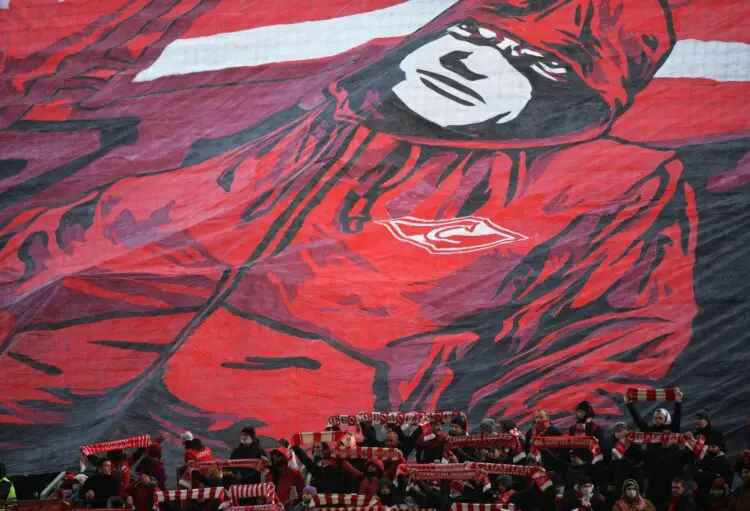 07.11.2020 Spartak fans à Yekaterinburg, Russie. Pavel Lisitsyn / Sputnik 
- By Icon Sport