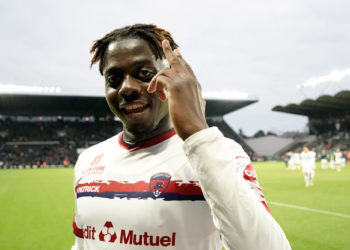 Mohamed BAYO (cf63) au Stade Raymond Kopa le 12 décembre 2021 à Angers, France. (Photo by Dave Winter/FEP/Icon Sport)