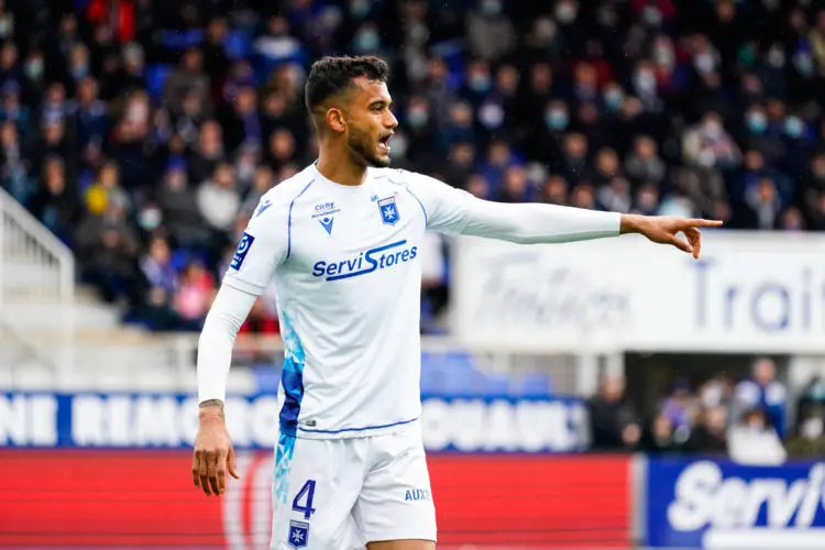 04 Jubal ROCHA MENDES JUNIOR (aja) during the Ligue 2 BKT match between Auxerre and Sochaux at Abbe-Deschamps Stadium on March 12, 2022 in Auxerre, France. (Photo by Dave Winter/FEP/Icon Sport) - Photo by Icon sport