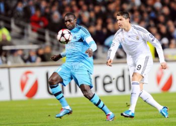 Mamadou NIANG / Cristiano RONALDO - 08.12.2009 - Marseille / Real Madrid - Champions League - Stade Velodrome - Marseille