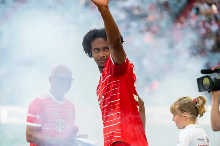 Joshua Zirkzee (Bayern Munich)  (Photo by Thomas Hiermayer/DeFodi Images/Icon Sport)