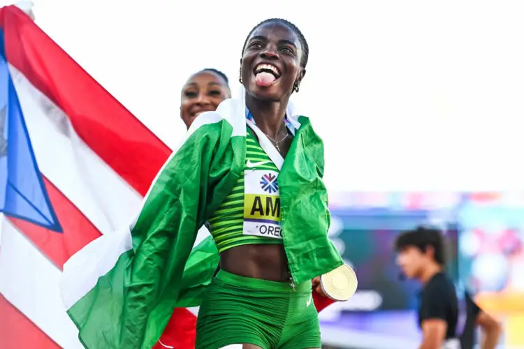 Tobi Amusan - Nigeria. Photo by Sam Barnes/Sportsfile/Icon Sport