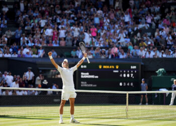 Novak Djokovic le 10 juillet 2022. - Photo by Icon sport