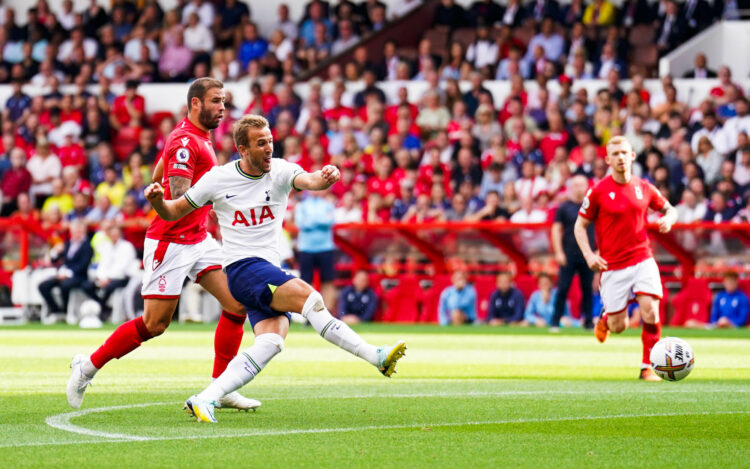 Tottenham Hotspur, Harry Kane,au City Ground, Nottingham. le 28 août 2022. - Photo by Icon sport