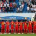 Belgium's players pictured at the start of the first round soccer match between Belgian national soccer team the Red Devils and Panama in Group G of the FIFA World Cup 2018, in Sochi, Russia, Monday 18 June 2018. 
Photo by BRUNO FAHY / Belga / Icon Sport