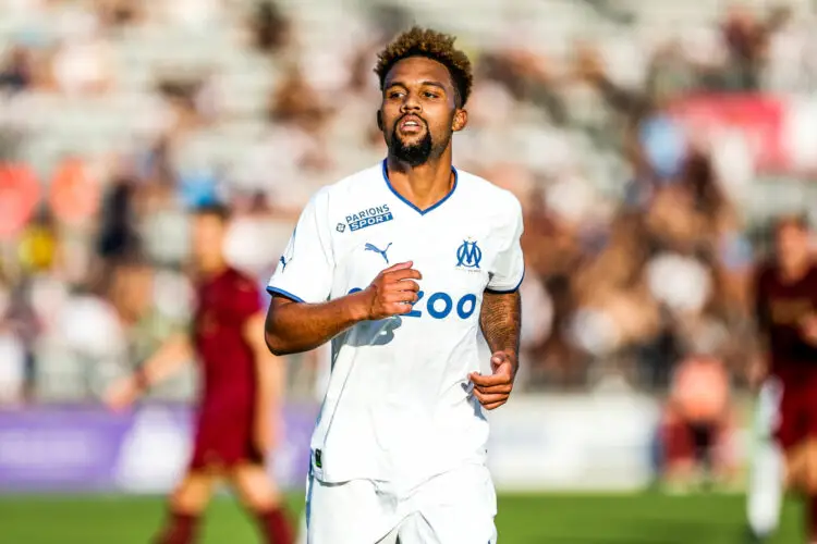 Konrad DE LA FUENTE of Marseille during the friendly match between  Marseille and Norwich on July 16, 2022 in Fos-sur-Mer, France. (Photo by Johnny Fidelin/Icon Sport)