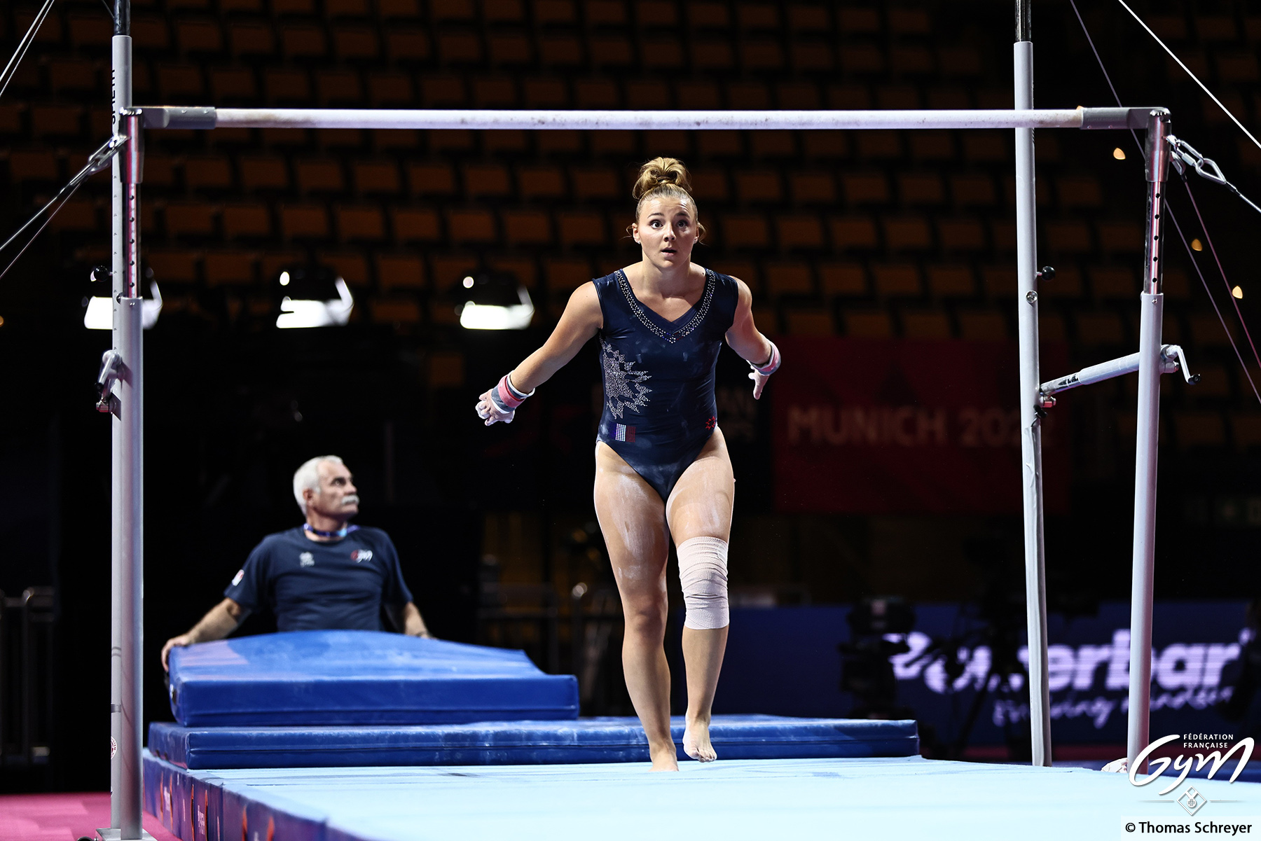 Euro de gymnastique Aline Friess, Lorette Charpy et Carolann Héduit
