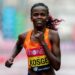 Kenya Brigid Kosgei au Marathon de Londres en 2020 - Photo by Icon Sport