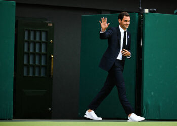Roger Federer ( Photo by Corinne Dubreuil/ABACAPRESS.COM / Icon sport)