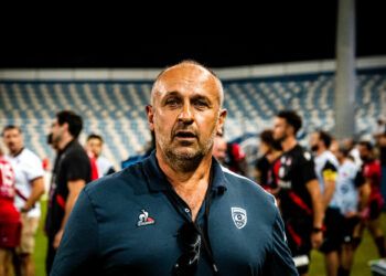 Philippe SAINT-ANDRE coach du Montpellier Herault Rugby à Bastia, France. (Photo by Kevin Guizol/Icon Sport)