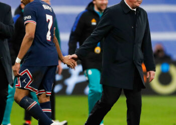 Mbappé et Ancelotti - Photo by Icon sport