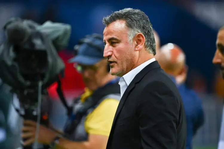 Christophe GALTIER head coach of PSG during the Ligue 1 Uber Eats match between Paris Saint Germain and Nice at Parc des Princes on October 1, 2022 in Paris, France. (Photo by Anthony Dibon/Icon Sport)
