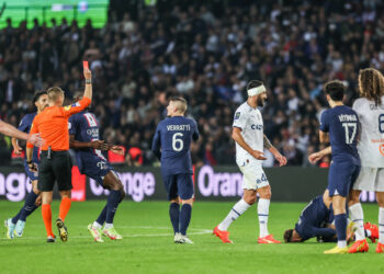 Clement TURPIN lors de Paris Saint-Germain vs Olympique de Marseille au Parc des Princes le 16 octobre 2022 à Paris, France. (Photo by Johnny Fidelin/Icon Sport)