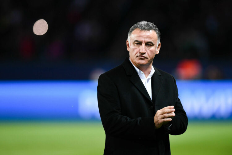 Christophe GALTIER (Entraineur PSG) during the UEFA Champions League match between Paris Saint-Germain and SL Benfica at Parc des Princes on October 11, 2022 in Paris, France. (Photo by Philippe Lecoeur/FEP/Icon Sport) - Photo by Icon sport