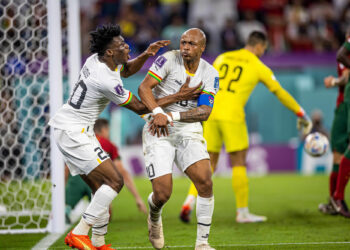 24.11.2022 / André Ayew avec le Ghana face au Portugal au Mondial 2022- Photo by Icon sport